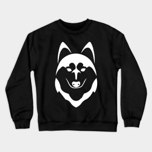 white husky dog head Crewneck Sweatshirt